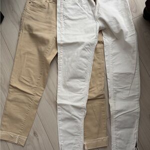 Two Zara Slim Denim Pants.